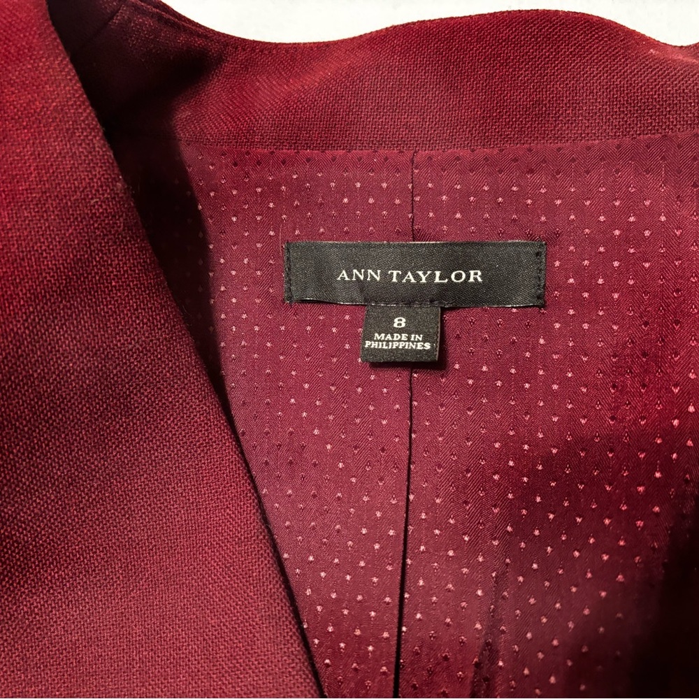 Ann Taylor womens Burgundy Blazer